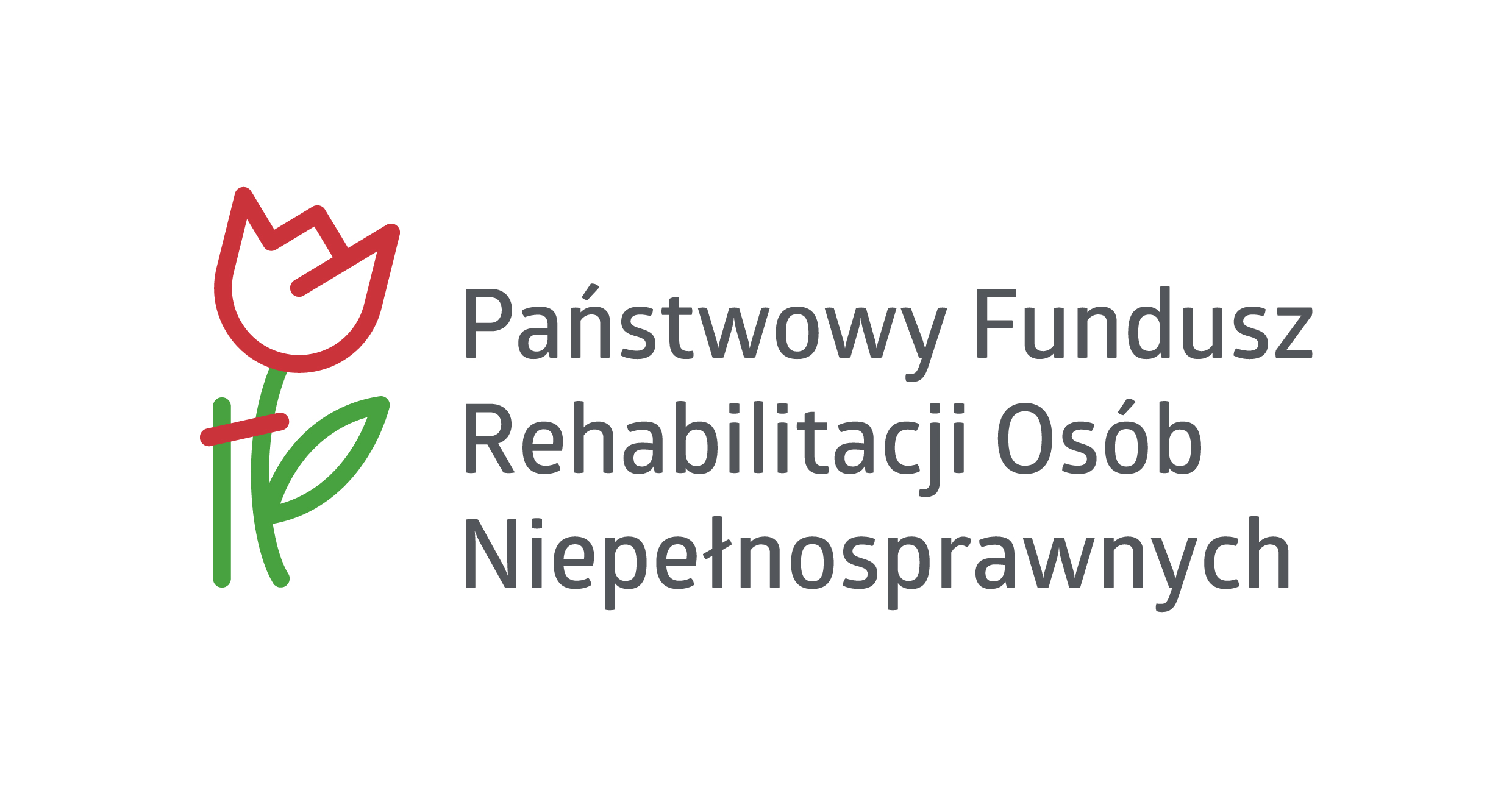 logo PFRON - grafika przedstawiająca kontur tulipana wraz z napisem: Państwowy Fundusz Rehabilitacji Osób Niepełnosprawnych